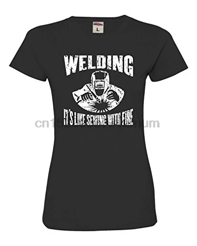 Летняя женская футболка Новая модная рубашка для сварки с коротким рукавом Fire