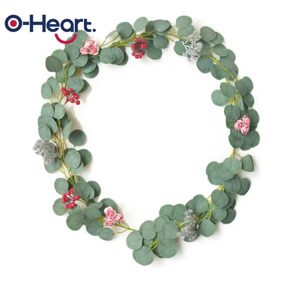 Искусственная эвкалиптовая гирлянда OHEART 2 м искусственная Виноградная лоза с