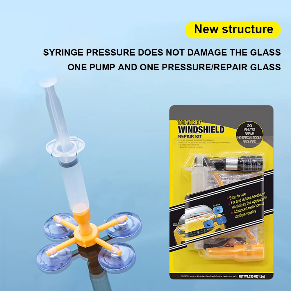 

Windshield Repair Kit Car Windshield Repair Tool Car Glass Repair Liquid Car Windshield Repair Resin Cracked Glass Repair Kit