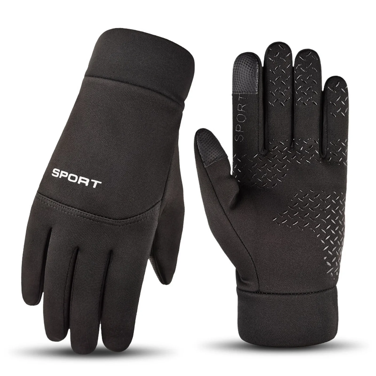 

Windproof Winter Warm Unisex Waterproof Gloves Outdoor Cycling Zipper Touch-Screen Gloves Men Ski Gloves Winter Gloves