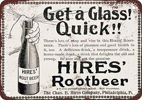 

1895 нанимает плакат с корнем пива, Забавный художественный декор, винтажный алюминиевый Ретро металлический жестяной знак