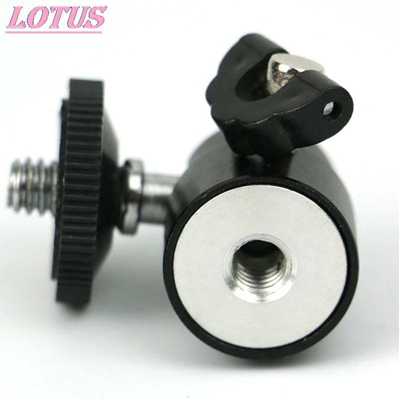 

Camera Tripod Mount LED Flash Tripod Mount 1/4 Hot Shoe Adapter Ball Head 1pc