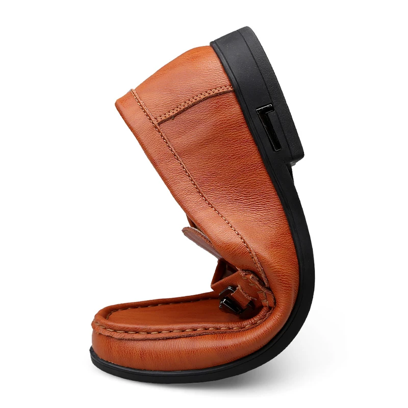 Spring Autumn Men Casual Luxury Leather Men's Loafers Lofer Shoes Loafer Loffers Slip-On Mocasines Hombre Dropshipping | Обувь