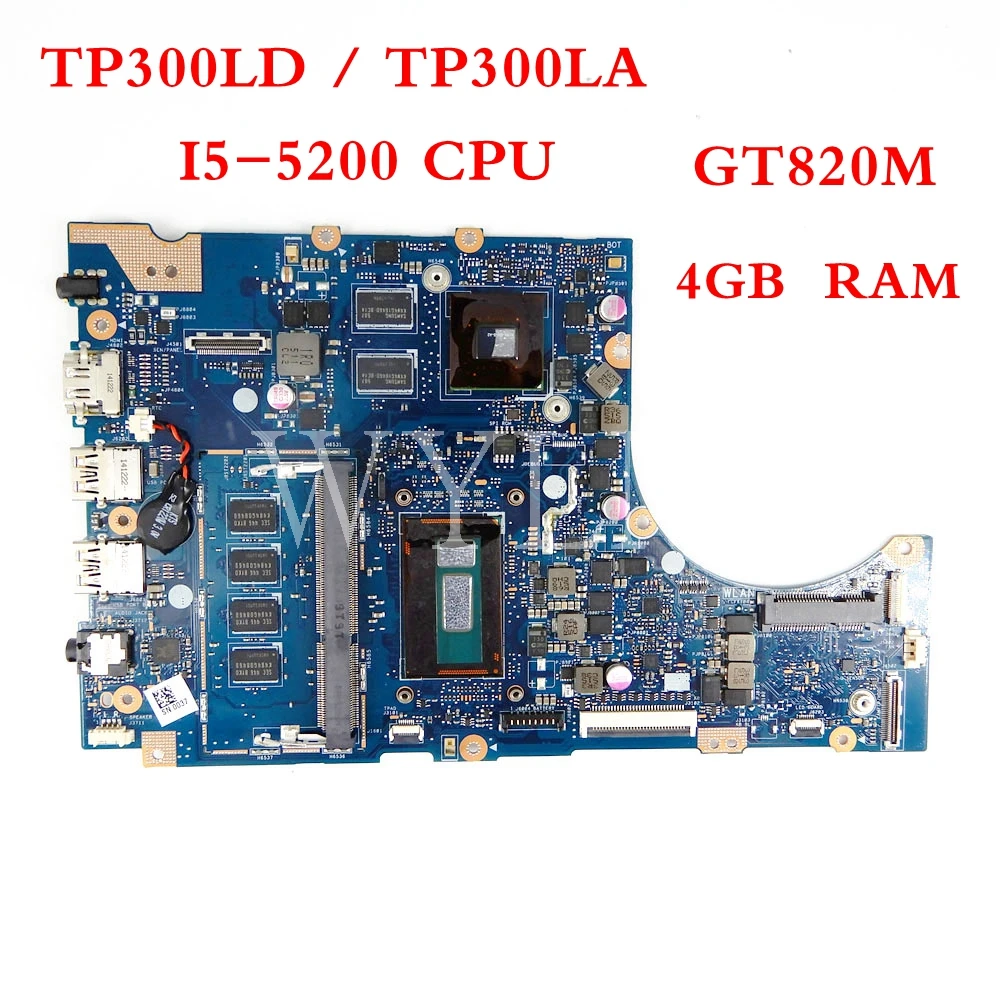 

TP300LD с GT820M, 2 Гб, Φ, 4 Гб ОЗУ, TP300LA, TP300LJ, TP300, Q302L, Q302LA, протестированная Материнская плата ноутбука