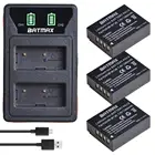 Аккумулятор Batmax NP-W126 NP-W126S со светодиодной подсветкой, двойное зарядное устройство USB и порт Type C для Fujifilm HS30EXR HS33EXR X-Pro1 X-E1 X-E2 X-A1 X-A2 X-T20
