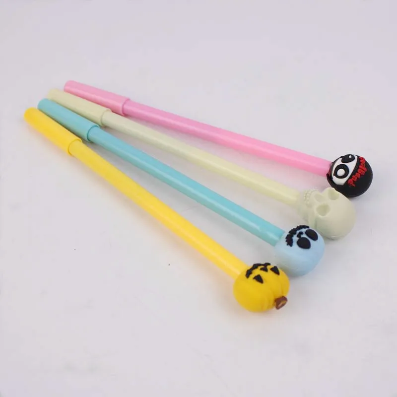 Ceny 20 Sztuk Długopis Kreatywny śliczne Dyniowa Głowa Długopis żelowy Styl Halloweenowy Papiernicze Hurtownia Uczeń Z Czarnym Wkładem Canetas Atacado