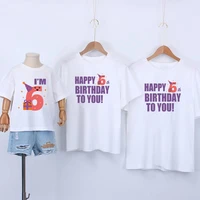 matching family outfit for birthday kids birthday t shirt mother father son daughter baby boy girl matching clothes summer top