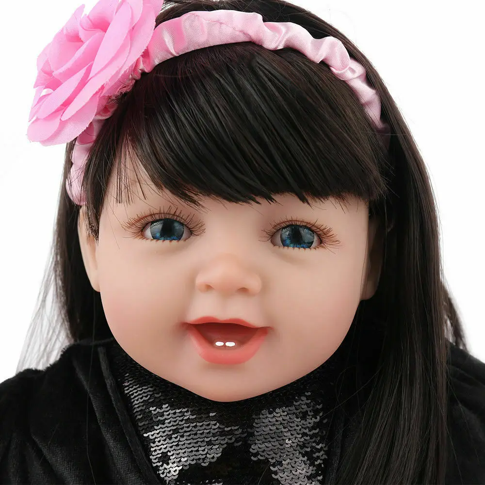 55 см силиконовые виниловые куклы Reborn Новорожденные Девочки Малыши кукла игрушки