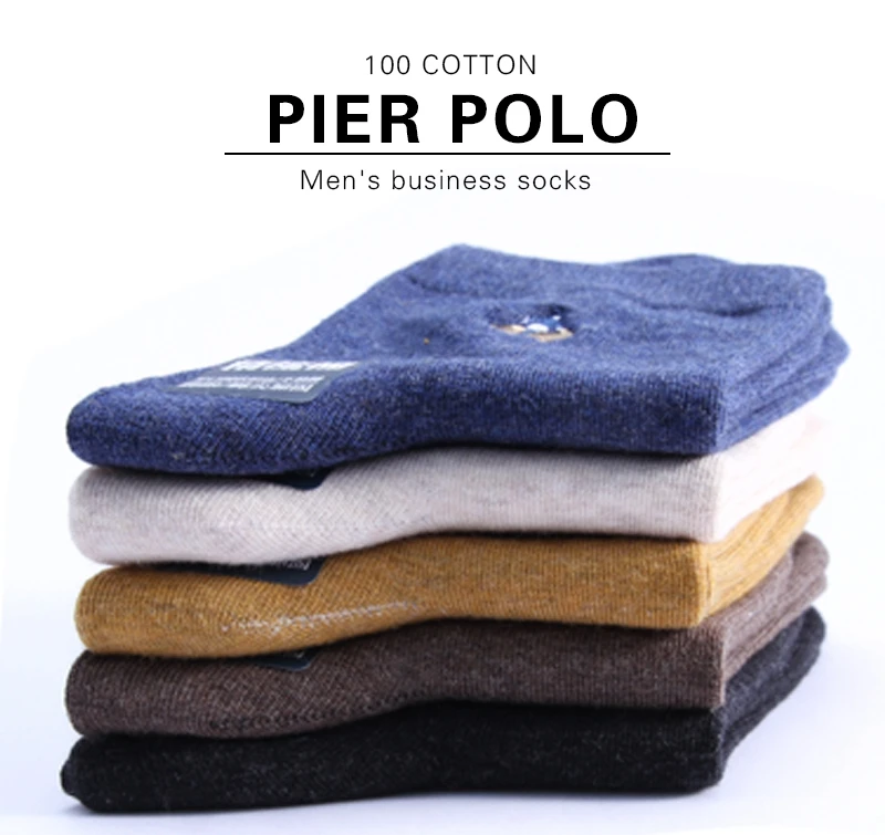 PIER POLO, носки, мужские хлопковые нарядные носки, брендовые новые деловые мужские носки, мужские носки высокого качества для отдыха, длинные носки в подарок, размер 39-44