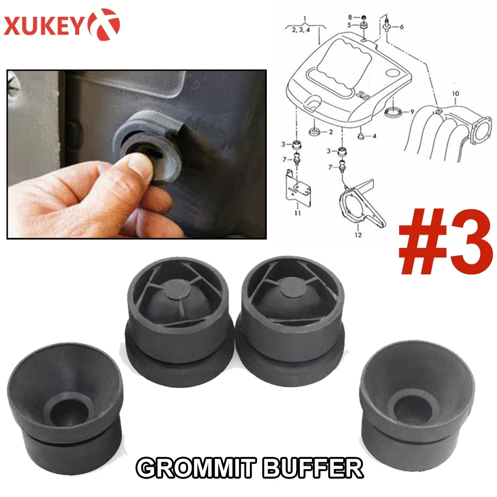 Резиновая втулка для бампера X4 монтажная Audi VW Seat Skoda A1 A3 A4 A5 A6 A7 A8 Q3 Q5|Колпак