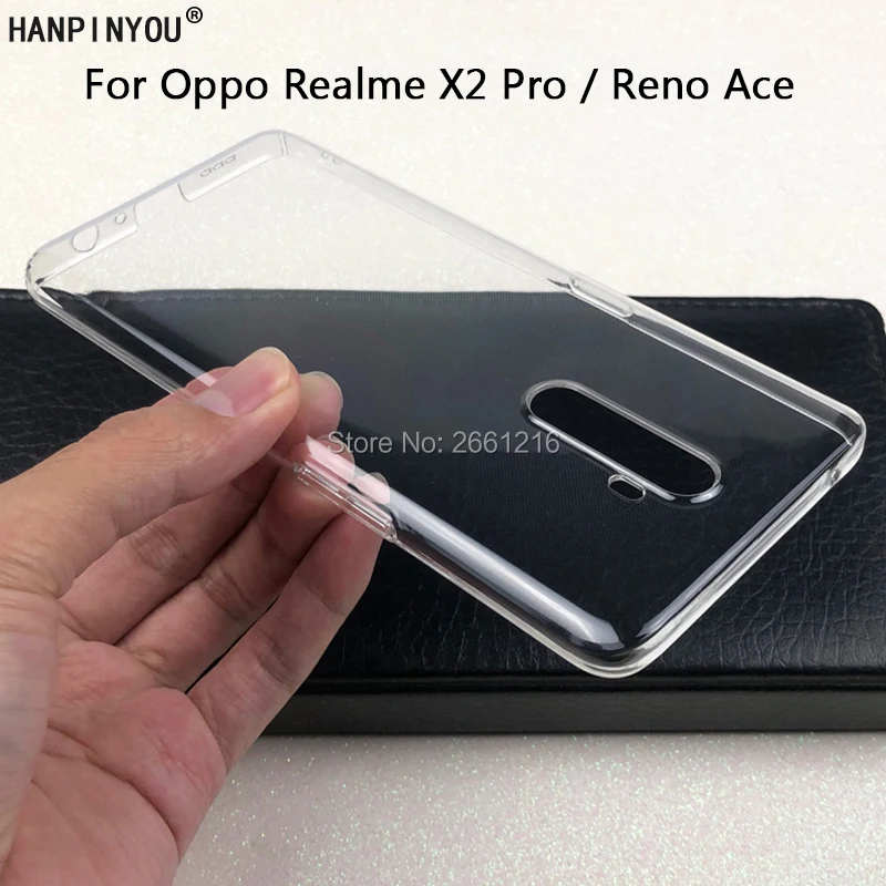 Чехол для защиты камеры из твердого пластика Hard PC Ultra Thin Clear Plastic DIY Full Cover Protective Skin на Oppo Realme X2 Pro / Reno Ace 6.5 дюймов.