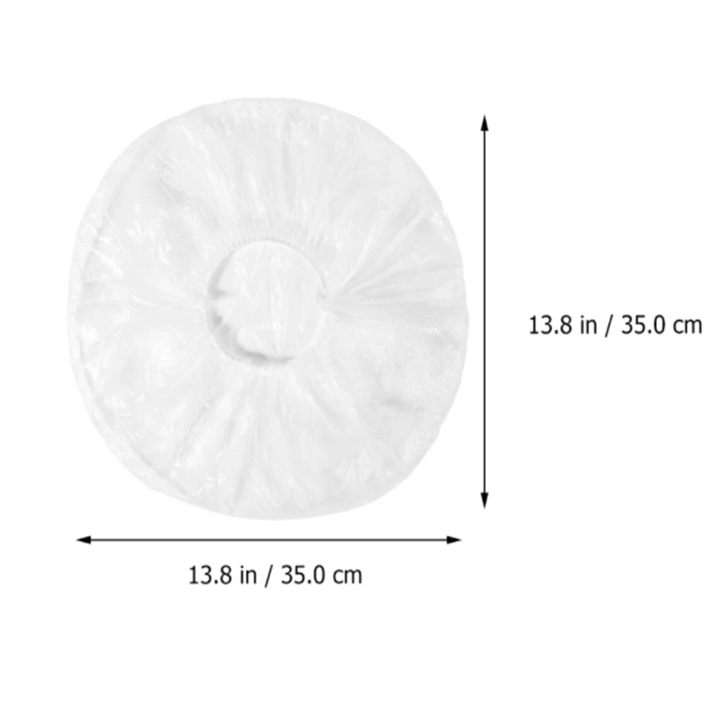 

100Pcs Disposable Transparent Food Cover Plastic Wrap Elastic Food Lids Kitchen Fruit Bowls Cups Keeping Cookware Accessories