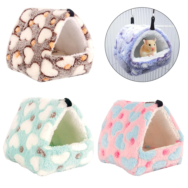 

Guinea Pig Pet House Winter Warm Hamster Nest Small Animal Nest Rat Slepping Bag Cute Pet Bed Cushion Rabbit Accessories New
