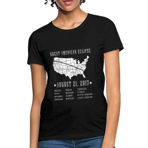 

Great American Solar Eclipse States Women's T-Shirt
