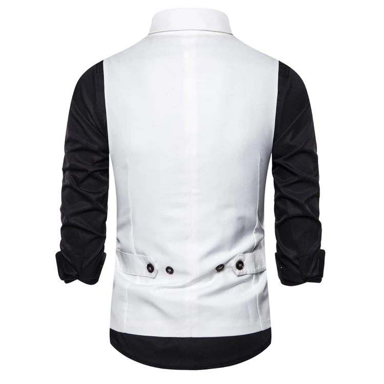 Классический официальный белый классический жилет для мужчин новинка 2019