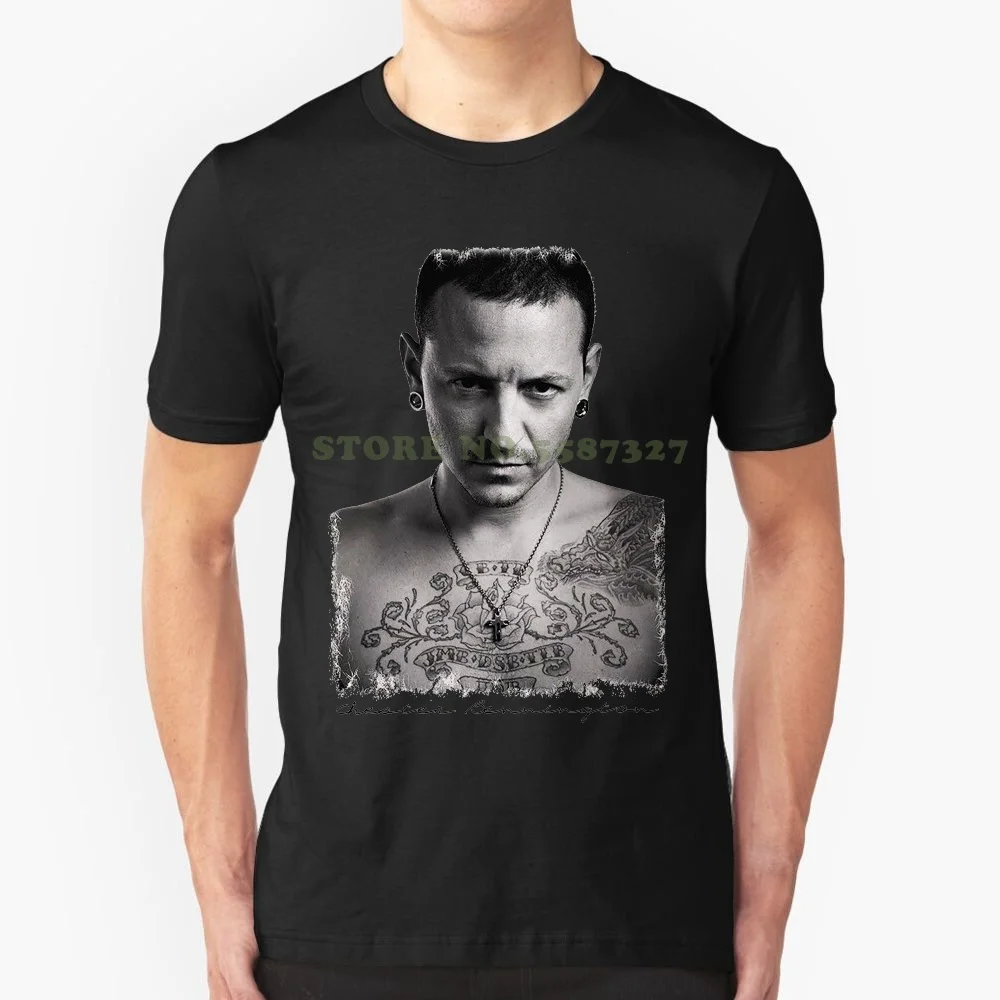 Chester Bennington 3 футболка женская Blanc дешевая |