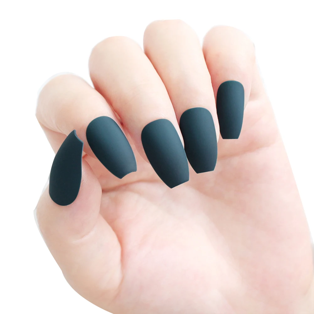 24 шт. мягкий розовый фиолетовый матовый светильник для накладных ногтей