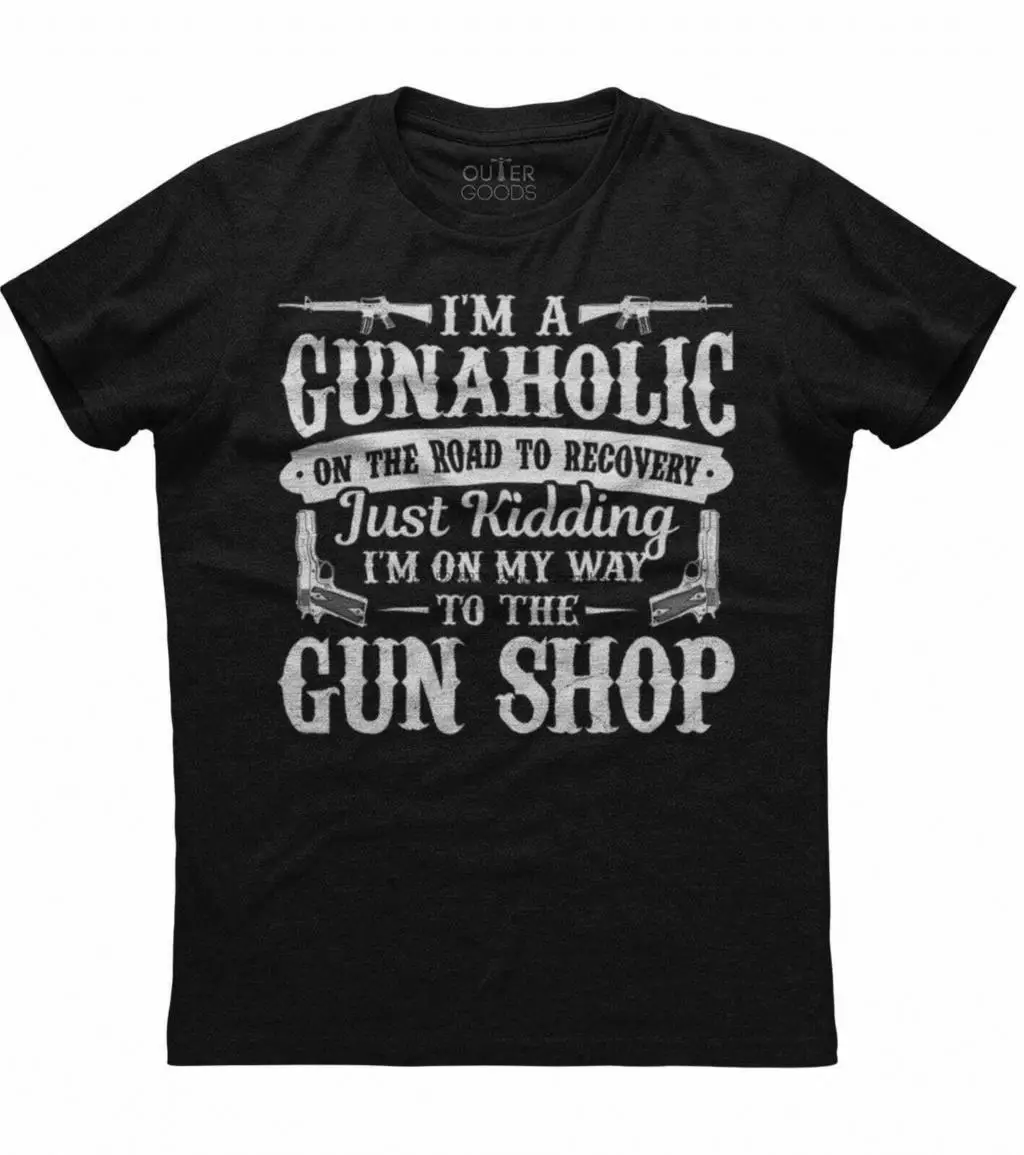 Мужские 2nd поправка Gunalcoholic Pro пушка прав патриотическая футболка США|Мужские