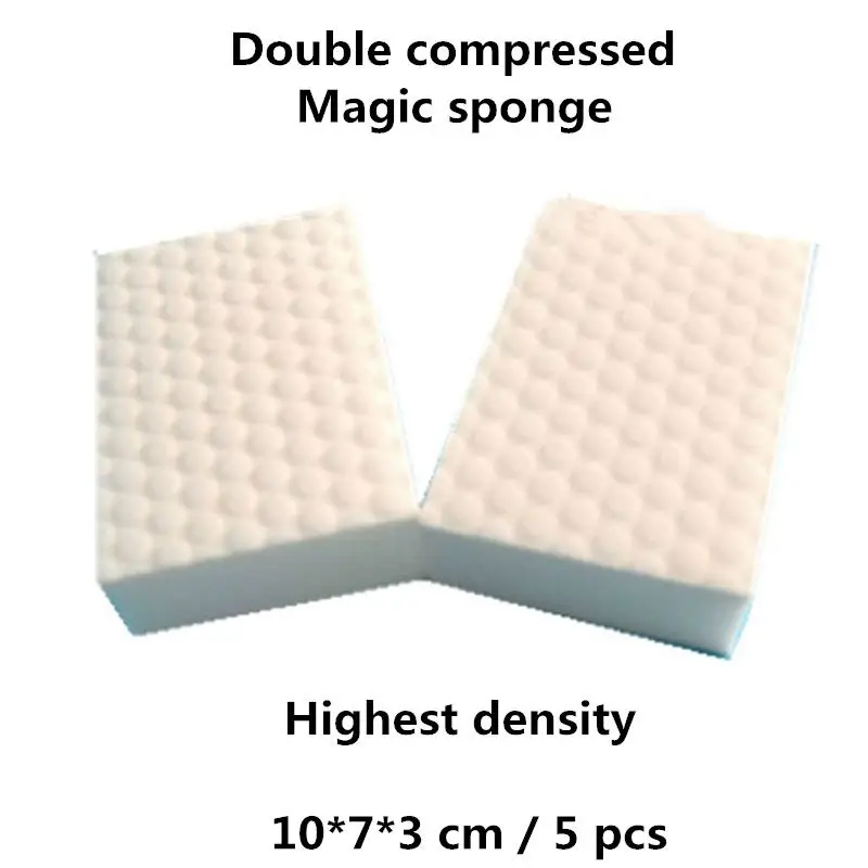 5 шт./лот высокая плотность двойная сжатая меламиновая губка для уборки кухни