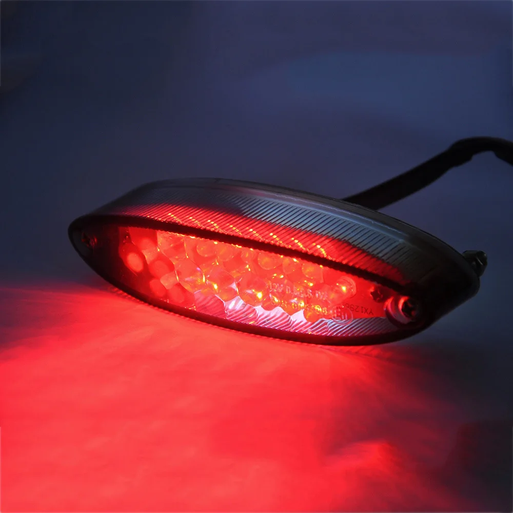 

Motorcycle Taillight LED Turn Signal Lights Brake Stop Rear Lamps for Dirt Bike Motorbike Universal