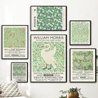 Абстрактный Вильям Моррис, цветок, лист, птица, настенная Картина на холсте, скандинавские постеры и принты, настенные картины для декора гостиной