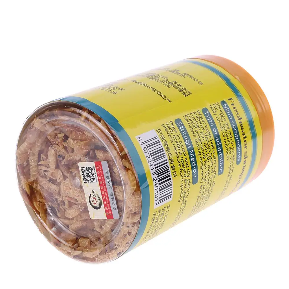 750 мл корм для аквариума сушеные креветки крилл рыб черепахи кормление белок