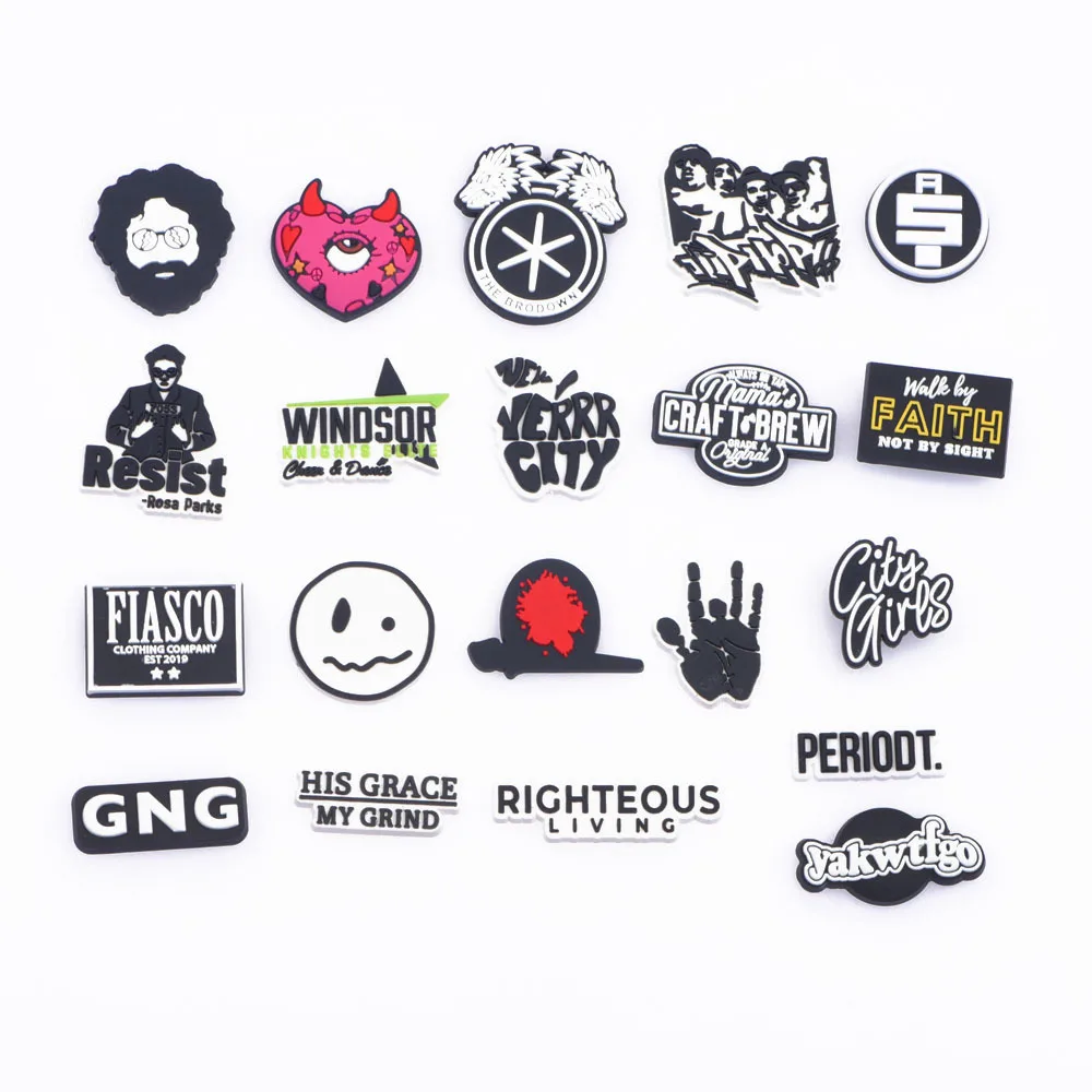 1pcs Croc Accssories For Sandals Garden Shoes Charms For Adults Signer Woman Shoe Decoration Kids Party X-mas Gifts