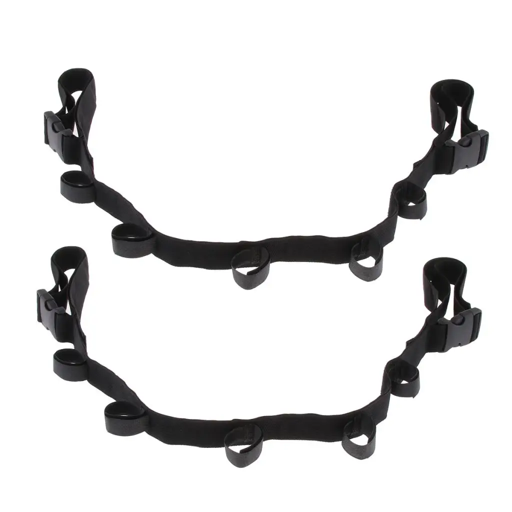 

2 pcs Car Fishing Pole Holder Rod Storage Rack Nylon Lace Adjustable Rod Rack Fishing Tools