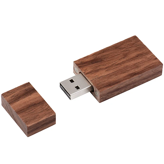 SHANDIAN 1 шт. бесплатный логотип орех фото уникальный Альбом дерево usb+ коробка карта памяти Флешка 8 Гб фотография, свадебная студия 170*170*35 мм - Цвет: Walnut