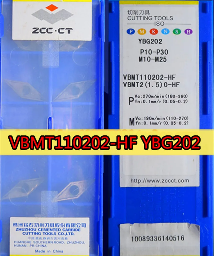 VBMT110202 HF YBG202 10 шт./компл. 100% ZCC.CT карбид обработка вставки: нержавеющая сталь и |