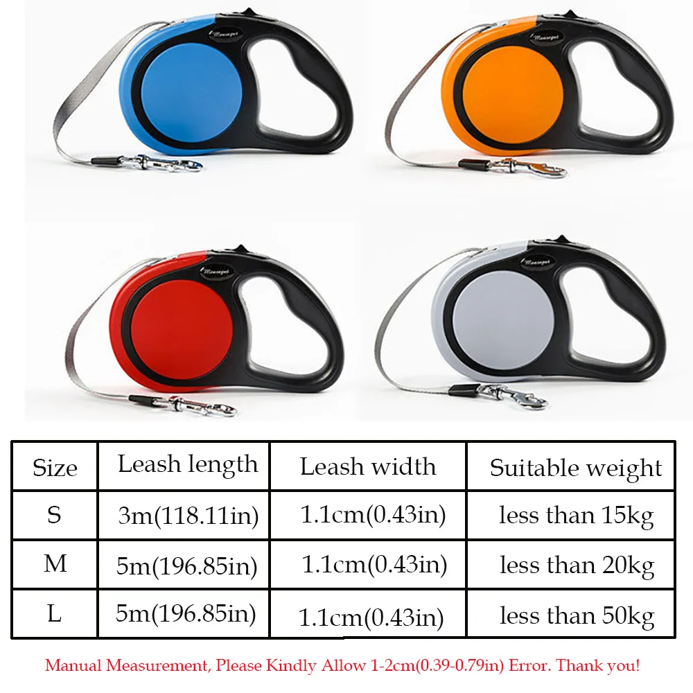 Автоматический поводок для собак рулетка бега и прогулок 3/5 м чихуахуа