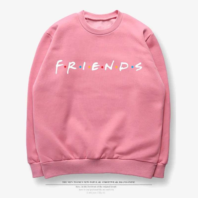 

E-BAIHUI Friends Letter Print Women Hoodies Sweatshirt Clothes Harajuku Gothic Pullover Sudaderas Mujer PLus Size S315