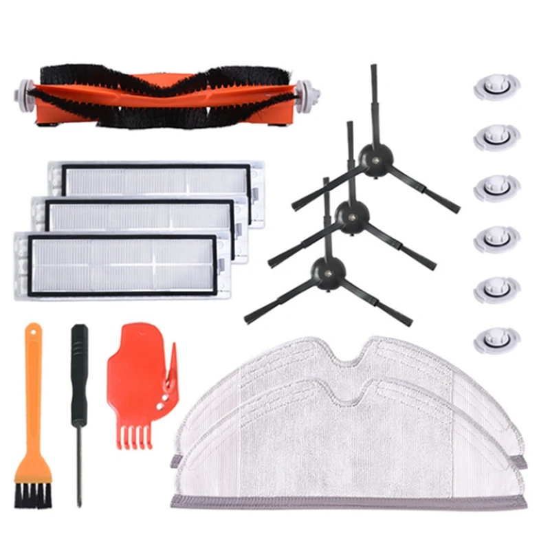 

Robot Vacuum Side Brush&Hepa Filters&Bristle Brush for Xiaomi 2/Roborock T65 S6 Vacuum Vacuum Cleaner Parts Accessories