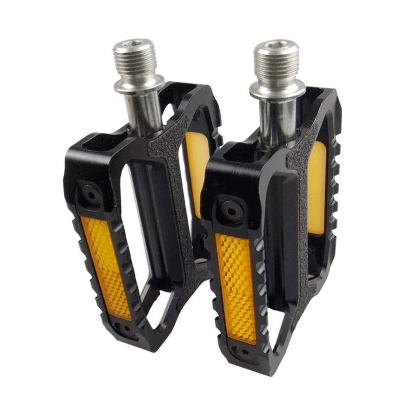 

Bicycle Pedals MTB Bike Aluminum Alloy Bearing Pedal Reflective Non-slip Pedals Cycling Accessories D2TC