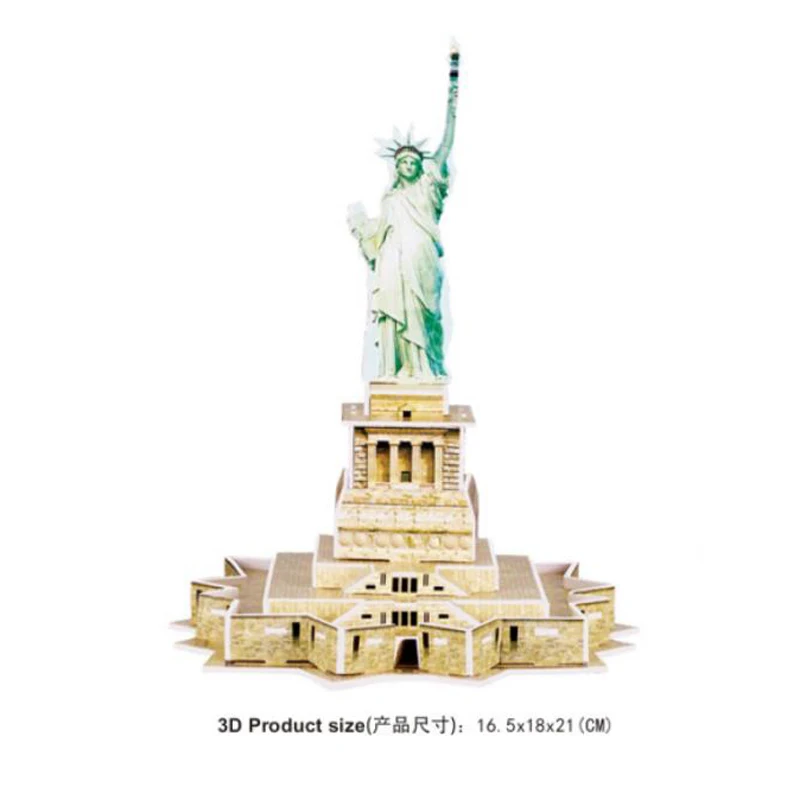 3D головоломка мир современного зодства Статуя Свободы Нью Йорк США модель