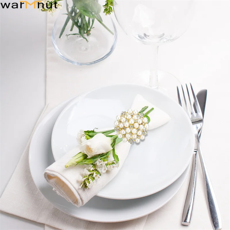 WarmHut 6 шт. кольца для салфеток рождественские стола настройки места обеденные