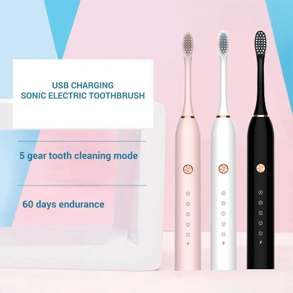 Перезаряжаемые Зарядное устройство электрическая зубная щетка Зубная щётка USB
