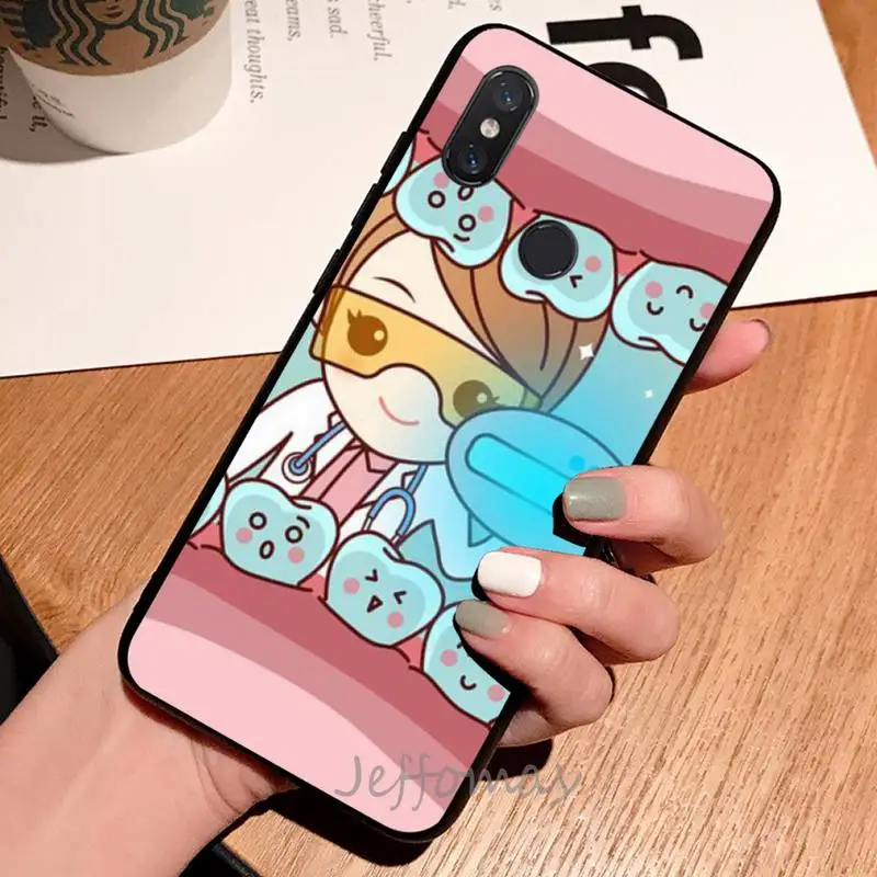 

dental implant Dentist Dental Teeth Phone Case For Xiaomi Mi A1 A2 5 6 6PLUS 8 9 SE Lite MIX 2 2S MAX 2 3 Pocophone F1