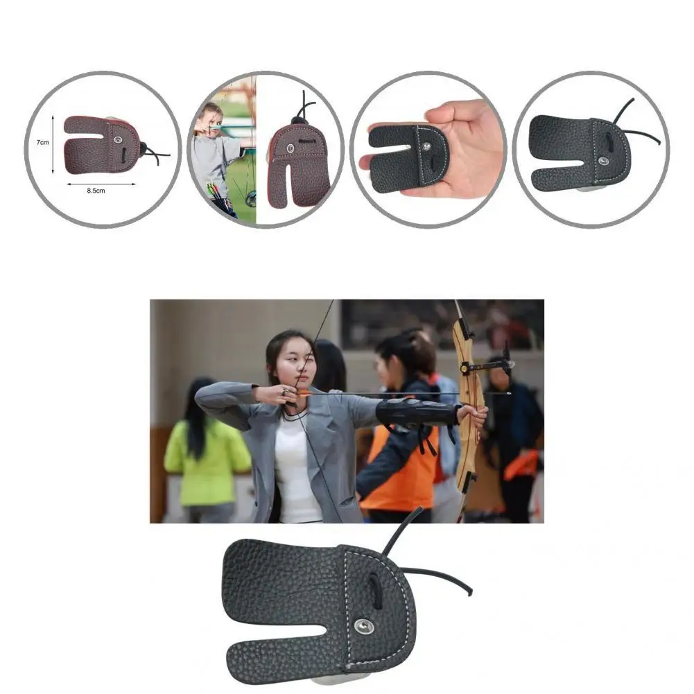

Fits Seamlessly Fiber Shooting Practice Gear Finger Protect Guard for Training