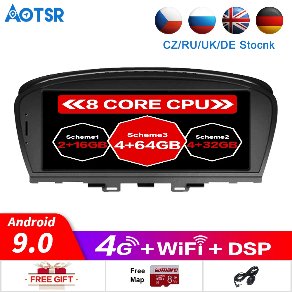 Автомагнитола на Android 9 0 4 + 64 ГБ для BMW 7er E65 E66 2008 2011|Автомагнитолы| |