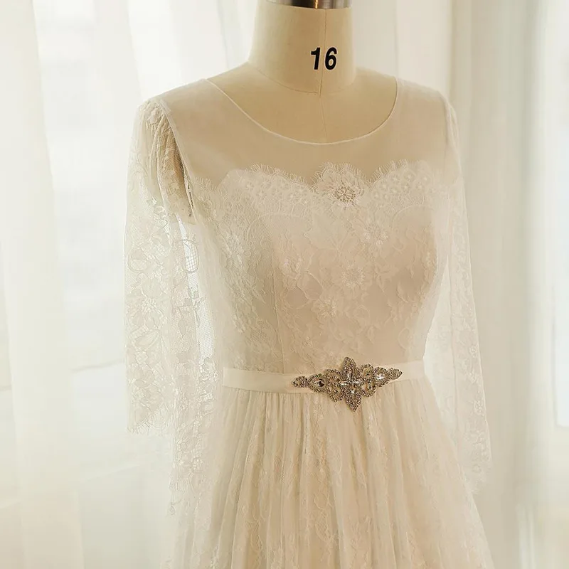 Женское свадебное платье элегантное ТРАПЕЦИЕВИДНОЕ ПЛАТЬЕ до пола фото