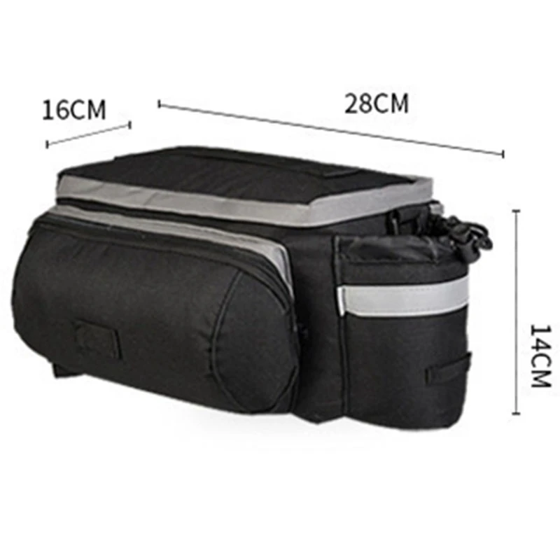 

Bicycle Rear Trunk Bag Polyester Multifunctional Shoulder Handbag Pannier Rear Seat Bag Bicycle Accessories