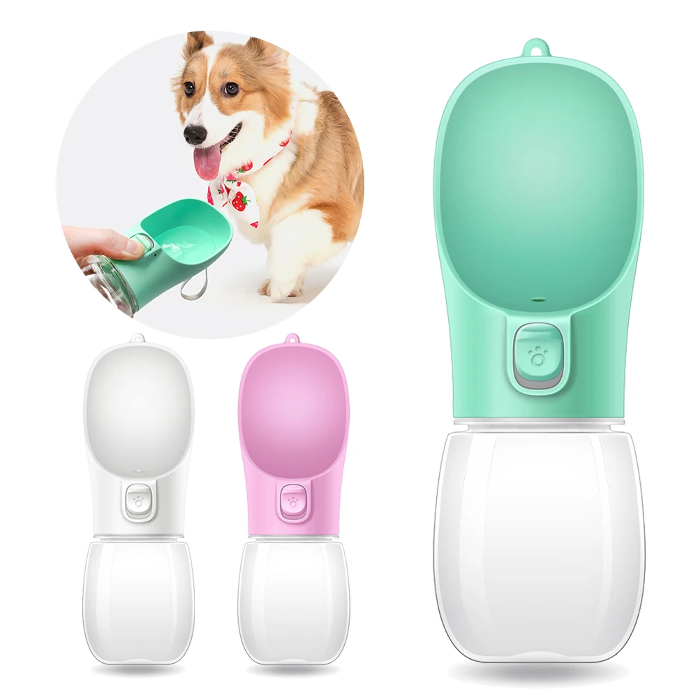 

Портативная бутылка для воды для собак, для путешествий на открытом воздухе, для щенков, емкость для питья для маленьких, средних и больших с...