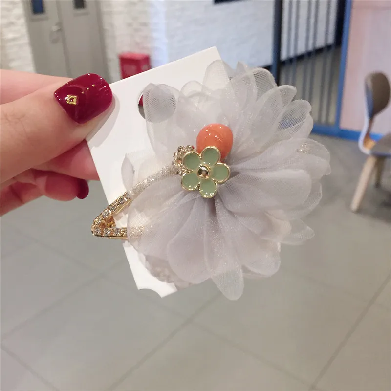 

Korea Sweet Rhinestone Flower Barrettes Women Simple Elegant Lady Hairpins Fashion Hair Clips Headwear Party Hair Accessories