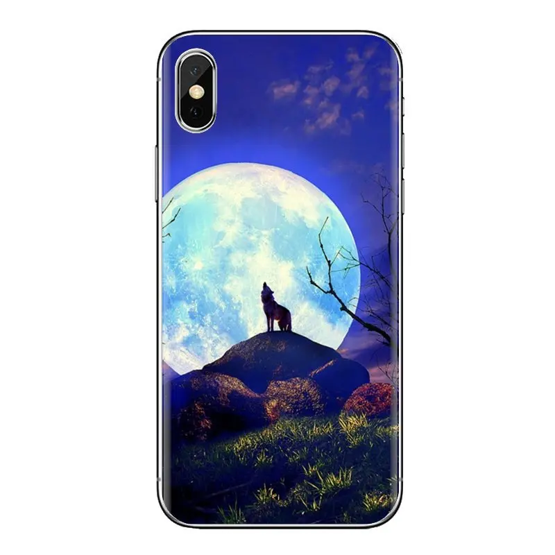 Moon Wolf для Samsung Galaxy J1 J2 J3 J4 J5 J6 J7 J8 плюс 2018 Prime 2015 2016 2017 прозрачные мягкие чехлы |