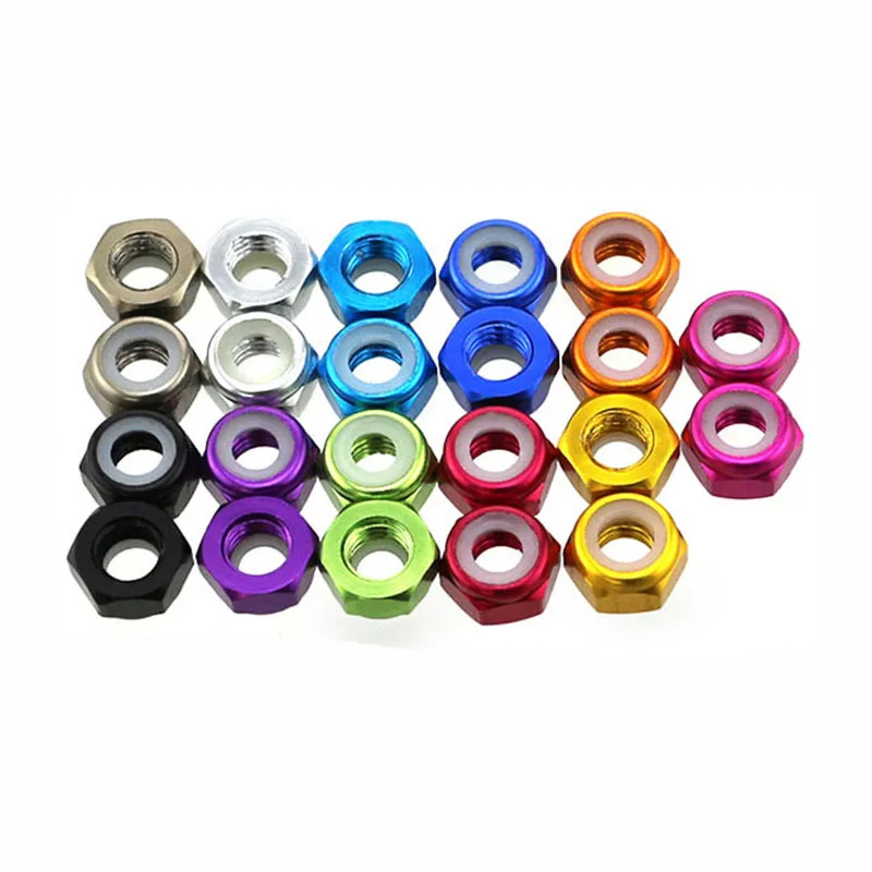 50 шт алюминиевый сплав m2 гайка