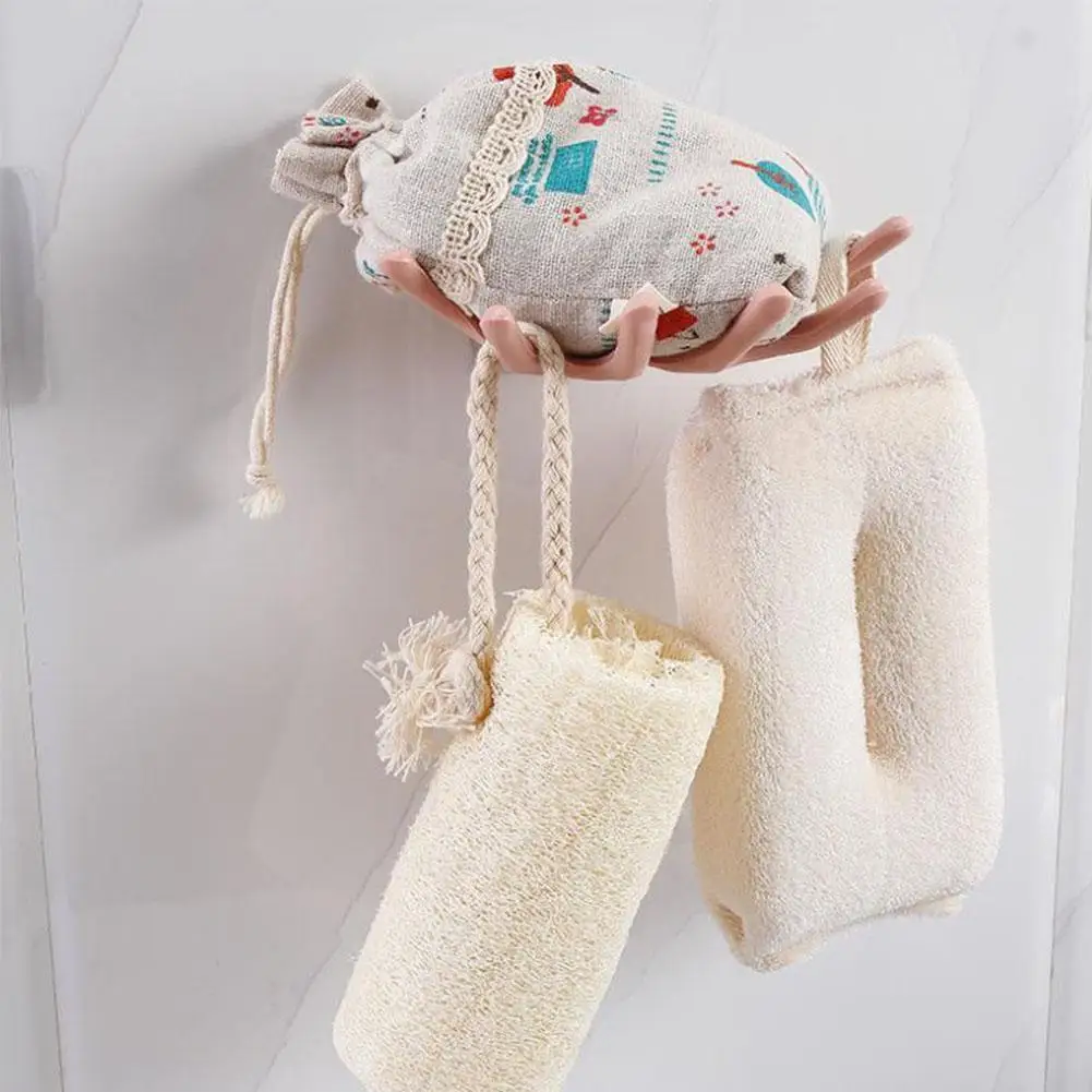 

1PC Bathroom Shower Soap Box Suction Hanging Holder Plate Organizer Tray Kitchen Hooks Soap Dish Drainer Shelf Accessories I8S7