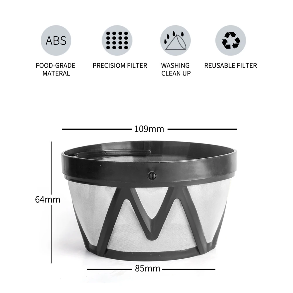 

Reusable Refillable Coffee Filter Mesh Basket Coffee Capsule for Mr coffee CGX20/Morphy Richards 162 Kitchen Coffee Accessaries
