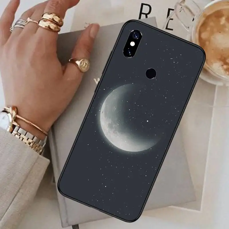 

Starry sky moon space astronaut Phone Case For Xiaomi Redmi note 7 8 9 t max3 s 10 pro lite funda coque shell cover