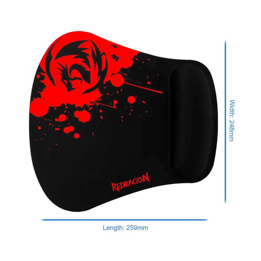 Игровой коврик для мыши Redragon LIBRA игровой однотонный 259X248X3MM с закругленными краями